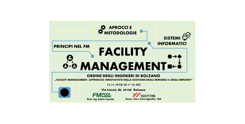 Corso di formazione „Facility Management e approccio innovativo alla gestione degli immobili e degli impianti“